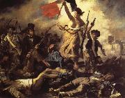 Eugene Delacroix The 28ste July De Freedom that the people leads oil painting reproduction